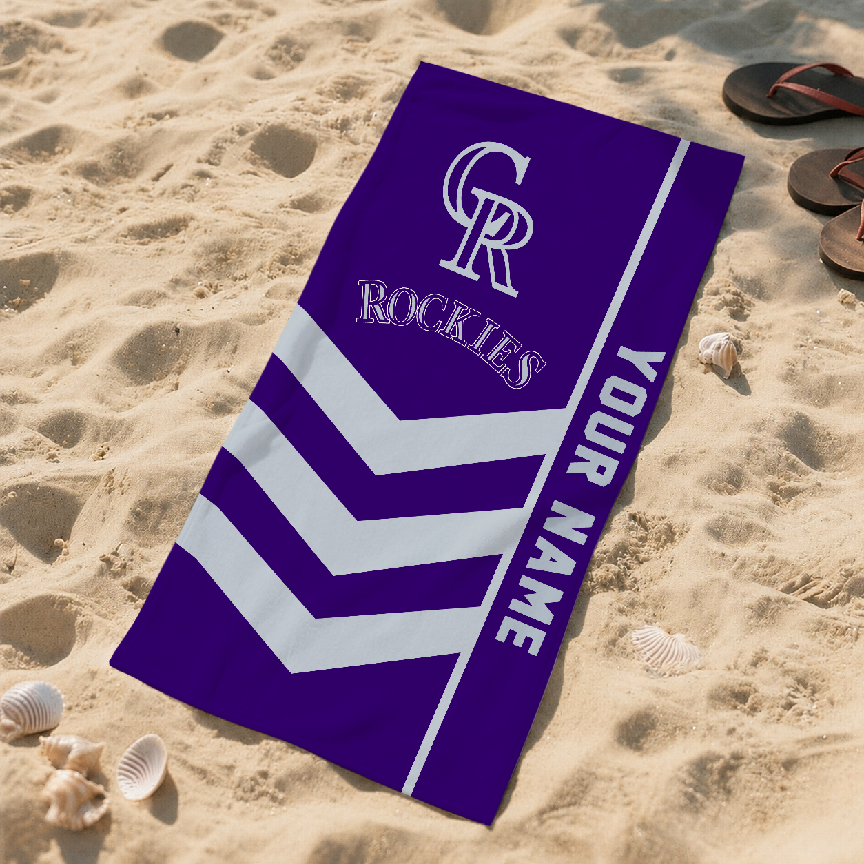 LIMITED EDITION - NEW CUSTOMIZED MLB30 COR COLORADO ROCKIES BEACH TOWEL FOR FAN