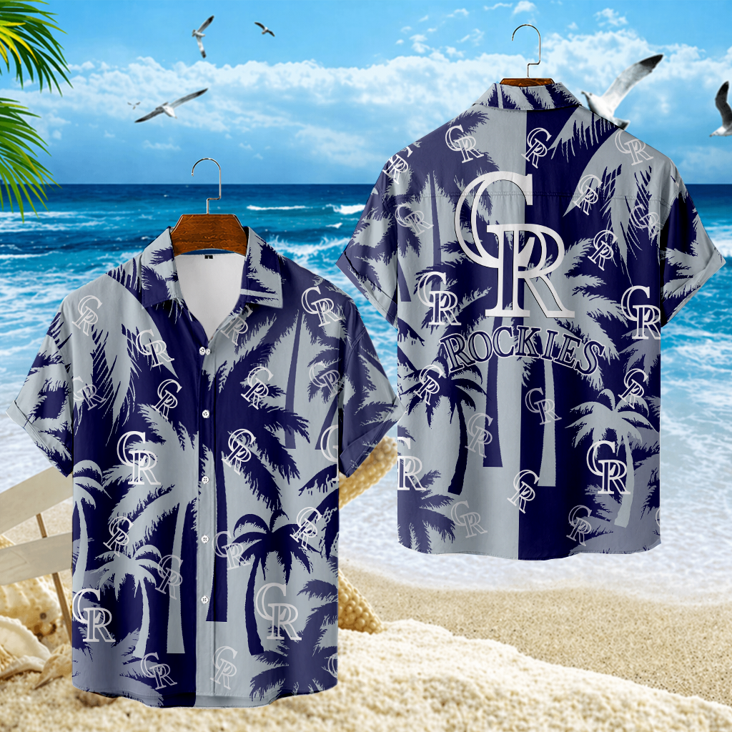 LIMITED EDITION - NEW CUSTOMIZED MLB30 COR COLORADO ROCKIES UNISEX HAWAIIAN SHIRT