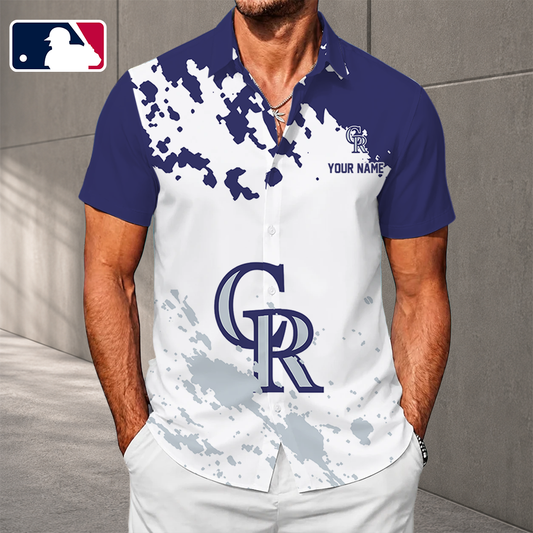 LIMITED EDITION - NEW CUSTOMIZED MLB30 COR COLORADO ROCKIES UNISEX HAWAIIAN SHIRT