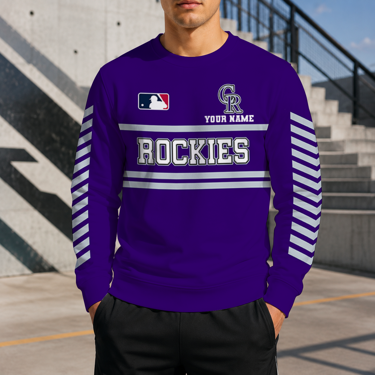 VIRAL EDITION - NEW CUSTOMIZED MLB30 COR COLORADO ROCKIES UNISEX SWEATSHIRT