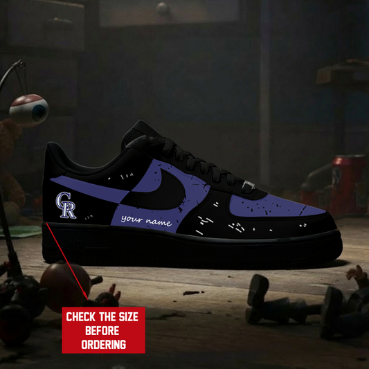 [FLASH SALE] NEW CUSTOMIZED MLB30 COR COLORADO ROCKIES AF1 SHOES