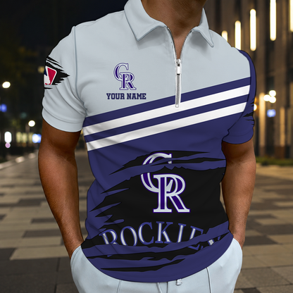 EXCLUSIVE EDITION - NEW CUSTOMIZED MLB30 COR COLORADO ROCKIES T-SHIRT, POLO SHIRT, ZIP POLO SHIRT, SWEATSHIRT, HOODIE & ZIP HOODIE