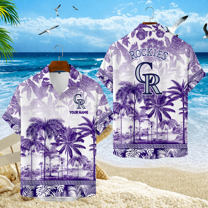 LIMITED EDITION - NEW CUSTOMIZED MLB30 COR COLORADO ROCKIES UNISEX HAWAIIAN SHIRT