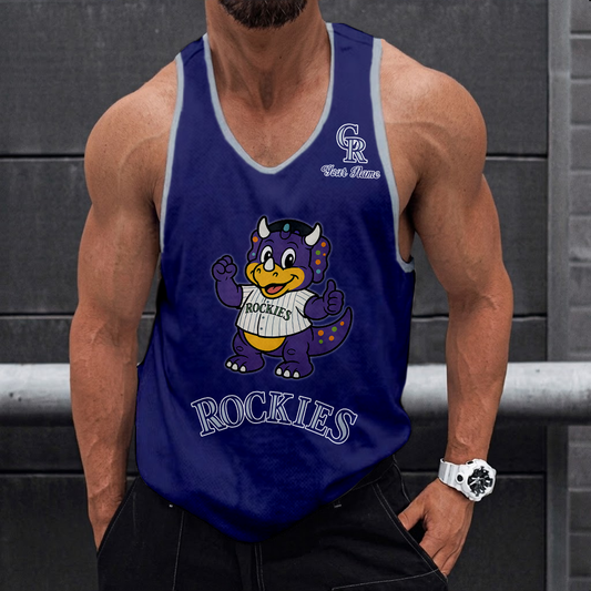 LIMITED EDITION - NEW CUSTOMIZED MLB30 COLORADO ROCKIES UNISEX TANK TOP