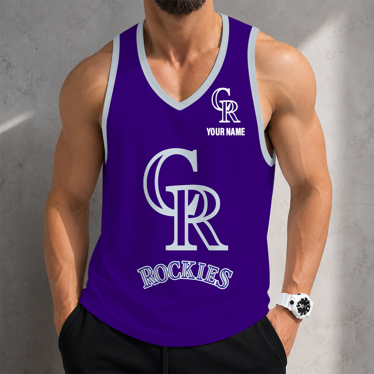 SPECIAL EDITION - NEW CUSTOMIZED MLB30 COLORADO ROCKIES UNISEX TANK TOP