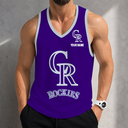 SPECIAL EDITION - NEW CUSTOMIZED MLB30 COLORADO ROCKIES UNISEX TANK TOP
