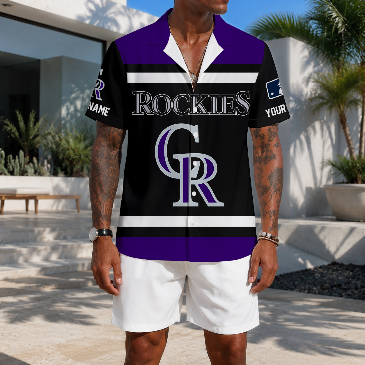 LIMITED EDITION - NEW CUSTOMIZED MLB30 COR COLORADO ROCKIES UNISEX HAWAIIAN SHIRT
