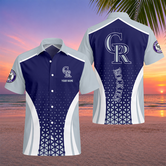 LIMITED EDITION - NEW CUSTOMIZED MLB30 COR COLORADO ROCKIES UNISEX HAWAIIAN SHIRT