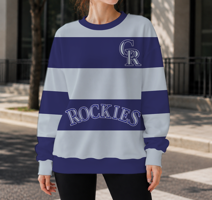 LIMITED EDITION - NEW CUSTOMIZED MLB30 COR COLORADO ROCKIES UNISEX SWEATSHIRT