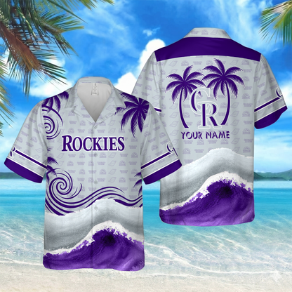 LIMITED EDITION - NEW CUSTOMIZED MLB30 COR COLORADO ROCKIES UNISEX HAWAIIAN SHIRT