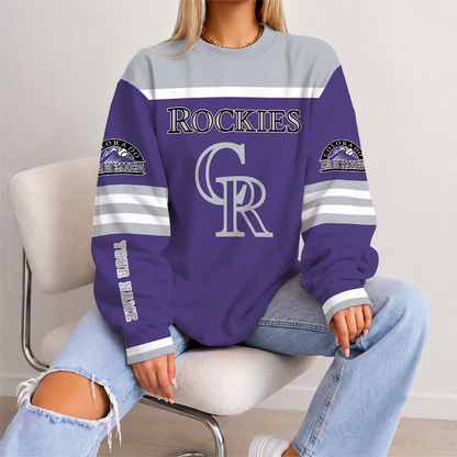 [FLASH SALE] NEW CUSTOMIZED MLB30 COR COLORADO ROCKIES UNISEX SWEATSHIRT