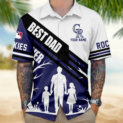 LIMITED EDITION - NEW CUSTOMIZED MLB30 COR COLORADO ROCKIES UNISEX HAWAIIAN SHIRT