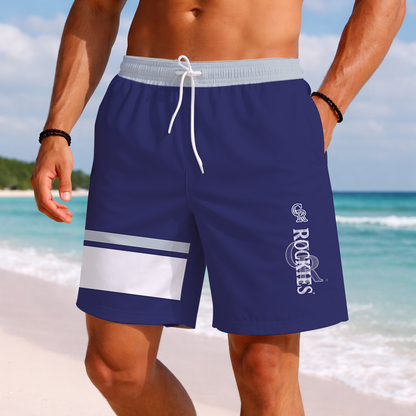LIMITED EDITION - NEW PREMIUM MLB30 COR COLORADO ROCKIES BASEBALL SHORT PANTS