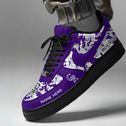 [FLASH SALE] NEW CUSTOMIZED MLB30 COR COLORADO ROCKIES AF1 SHOES