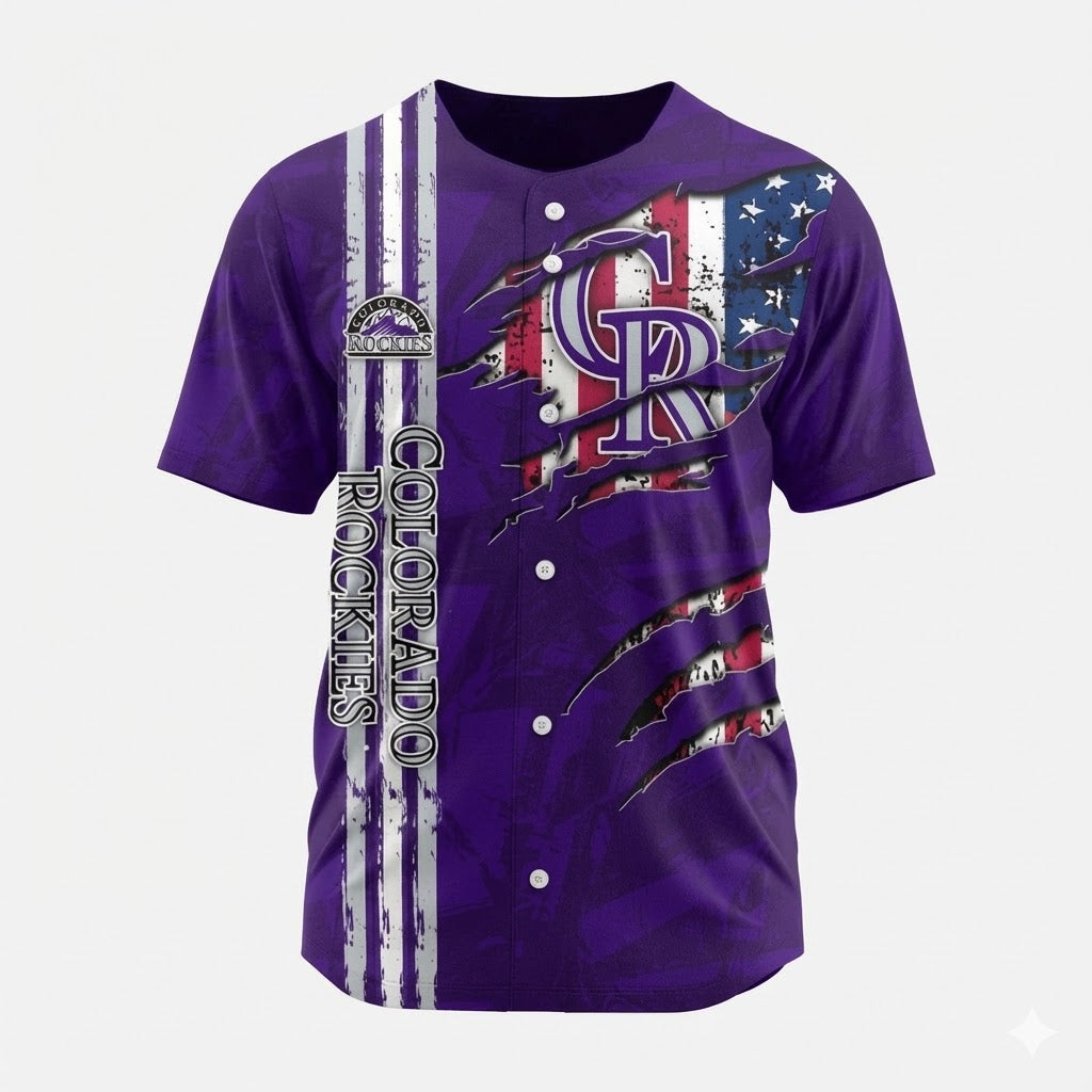 LIMITED EDITION - NEW CUSTOMIZED MLB30 COR COLORADO ROCKIES BASEBALL JERSEY