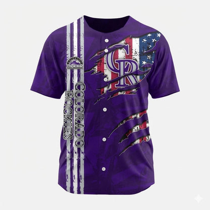 LIMITED EDITION - NEW CUSTOMIZED MLB30 COR COLORADO ROCKIES BASEBALL JERSEY