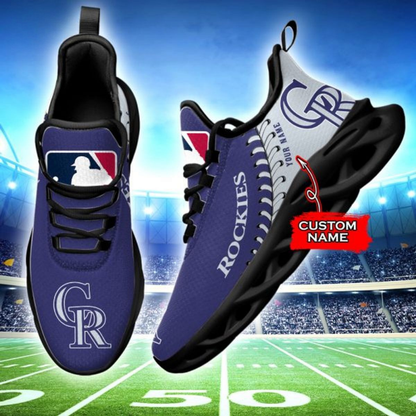 [FLASH SALE] NEW CUSTOMIZED MLB30 COR COLORADO ROCKIES MAX SOUL SHOES