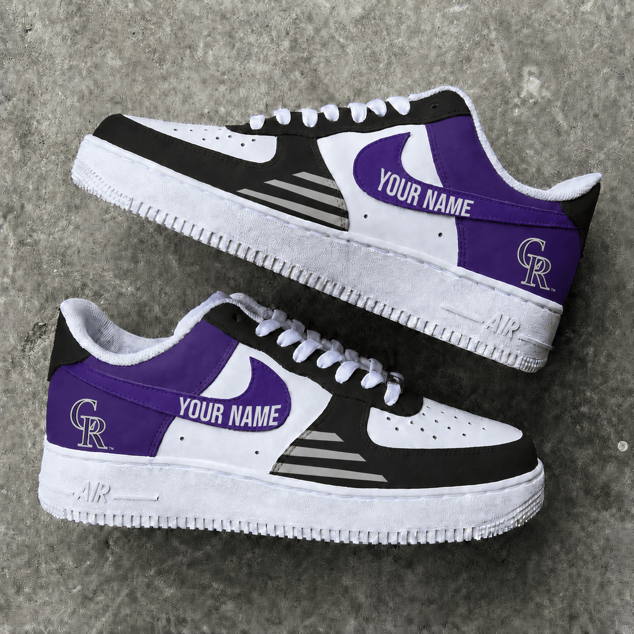 [FLASH SALE] NEW CUSTOMIZED MLB30 COR COLORADO ROCKIES AF1 SHOES