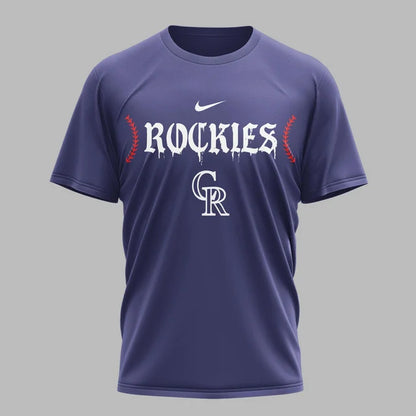 [FLASH SALE] NEW CUSTOMIZED MLB30 COR COLORADO ROCKIES MUTICOLOR T-SHIRT