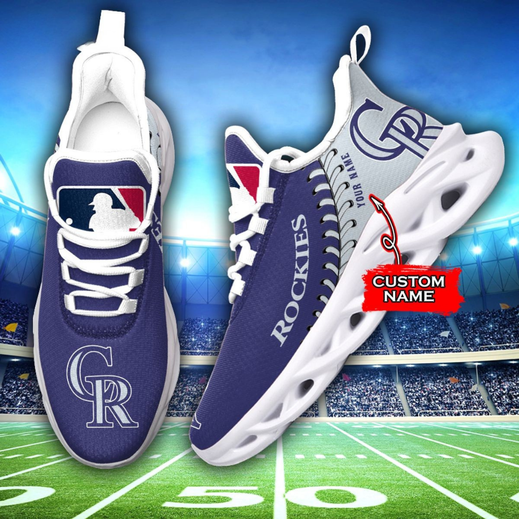 [FLASH SALE] NEW CUSTOMIZED MLB30 COR COLORADO ROCKIES MAX SOUL SHOES