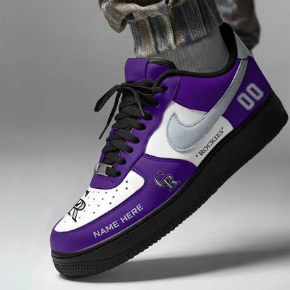 [FLASH SALE] NEW CUSTOMIZED MLB30 COR COLORADO ROCKIES AF1 SHOES