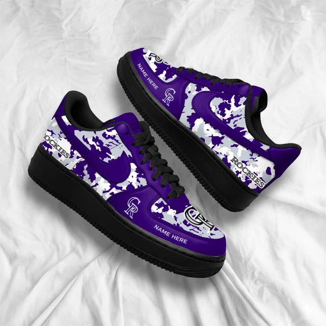 [FLASH SALE] NEW CUSTOMIZED MLB30 COR COLORADO ROCKIES AF1 SHOES