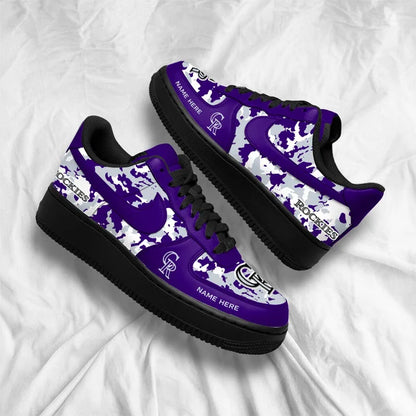 [FLASH SALE] NEW CUSTOMIZED MLB30 COR COLORADO ROCKIES AF1 SHOES
