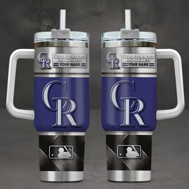 LIMITED EDITION - NEW CUSTOMIZED MLB30 COR COLORADO ROCKIES TUMBLER CUP