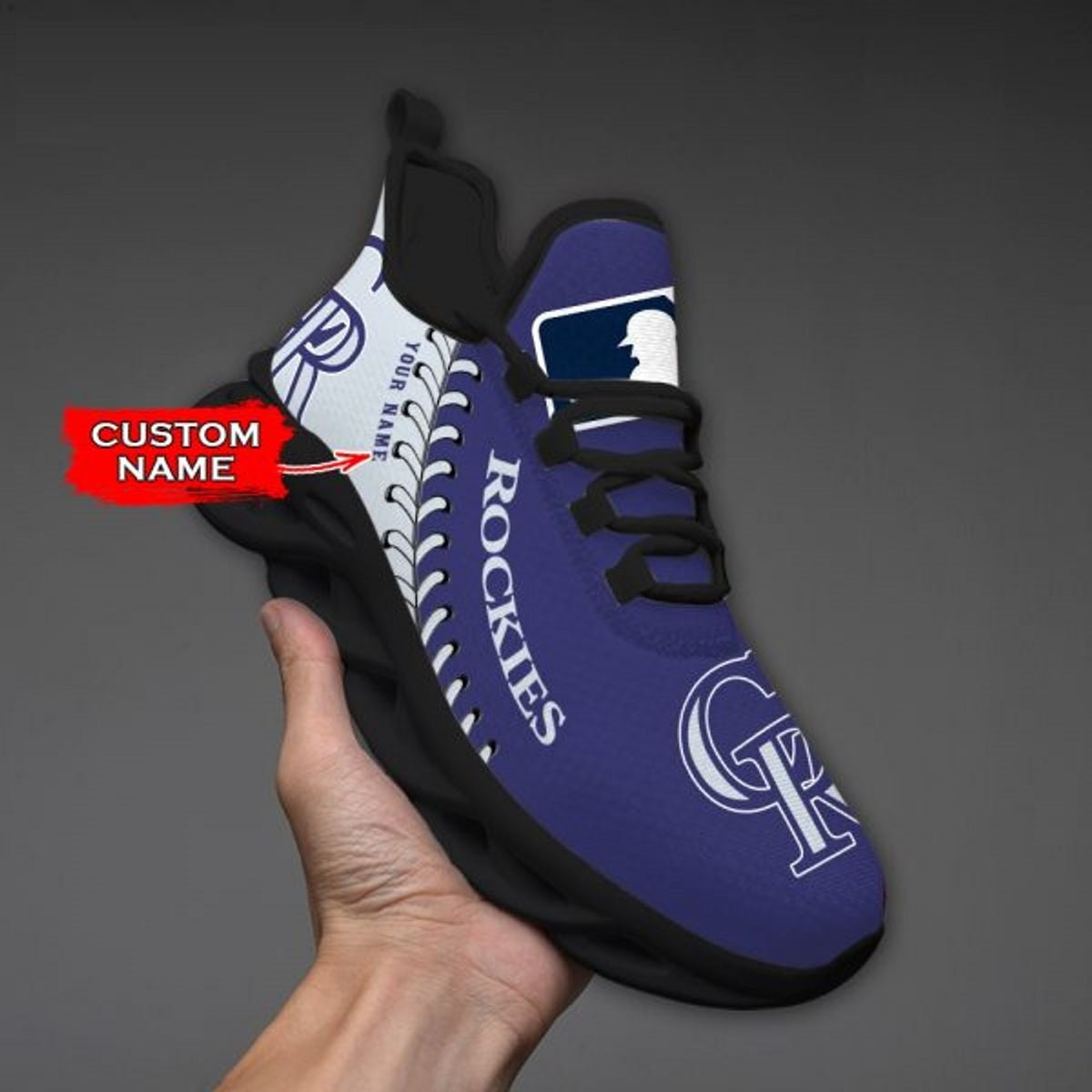 [FLASH SALE] NEW CUSTOMIZED MLB30 COR COLORADO ROCKIES MAX SOUL SHOES