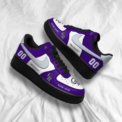 [FLASH SALE] NEW CUSTOMIZED MLB30 COR COLORADO ROCKIES AF1 SHOES