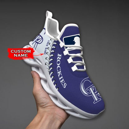 [FLASH SALE] NEW CUSTOMIZED MLB30 COR COLORADO ROCKIES MAX SOUL SHOES