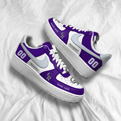[FLASH SALE] NEW CUSTOMIZED MLB30 COR COLORADO ROCKIES AF1 SHOES