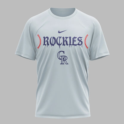 [FLASH SALE] NEW CUSTOMIZED MLB30 COR COLORADO ROCKIES MUTICOLOR T-SHIRT