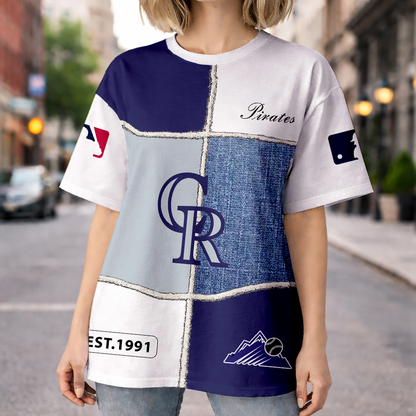 LIMITED EDITION - NEW CUSTOMIZED MLB30 COR COLORADO ROCKIES UNISEX T-SHIRT, POLO, HOODIE & JACKETS