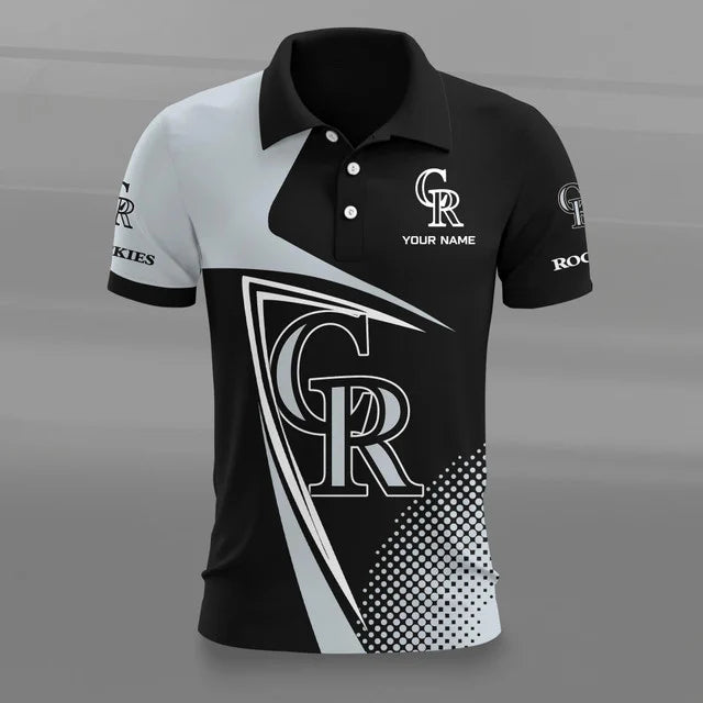 [FLASH SALE] NEW CUSTOMIZED MLB30 COR COLORADO ROCKIES POLO SHIRT