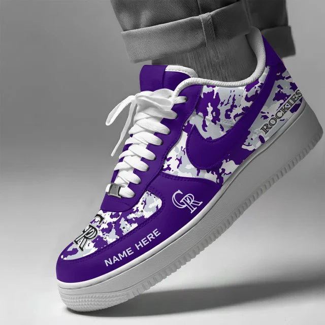 [FLASH SALE] NEW CUSTOMIZED MLB30 COR COLORADO ROCKIES AF1 SHOES