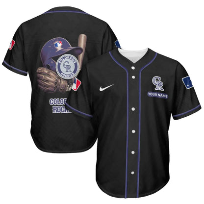 LIMITED EDITION - NEW CUSTOMIZED MLB30 COR COLORADO ROCKIES BASEBALL JERSEY