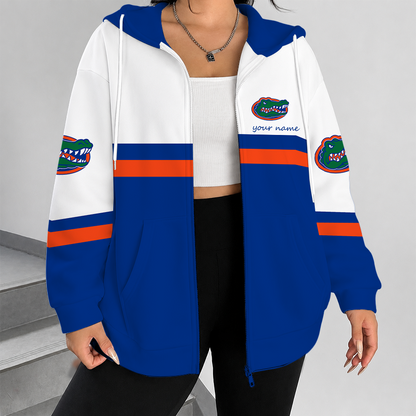 [FAN FAVORITE] NEW CUSTOMIZED NCAA FBS30 FLG FLORIDA GATORS ZIP HOODIE