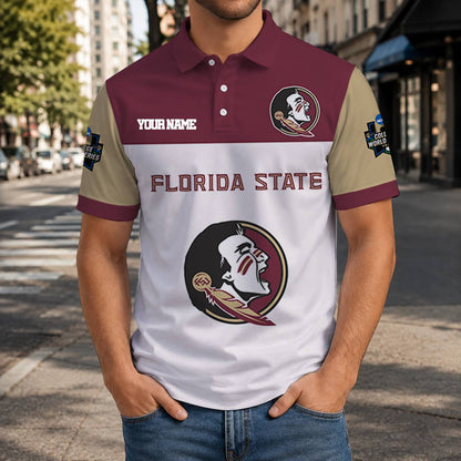 LIMITED EDITION - NEW CUSTOMIZED NCAA CWS30 FLS FLORIDA STATE SEMINOLES T-SHIRT, POLO SHIRT, ZIP POLO SHIRT, SWEATSHIRT, HOODIE & ZIP HOODIE