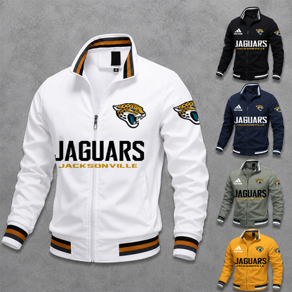 [SPECIAL OFFER] NEW CUSTOMIZED NFL30 JSJ JACKSONVILLE JAGUARS MEN'S CASUAL JACKET