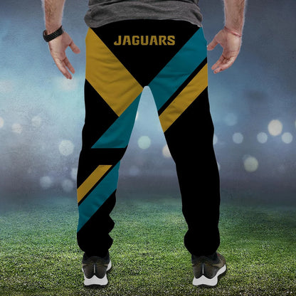 LIMITED EDITION - NEW CUSTOMIZED NFL30 JSJ JACKSONVILLE JAGUARS SWEATPANTS