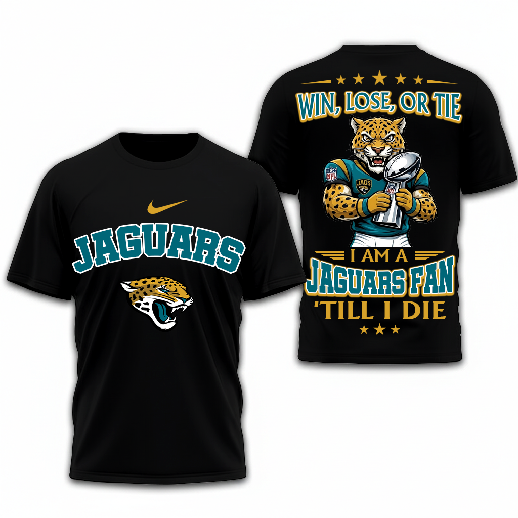 LIMITED EDITION - NEW CUSTOMIZED NFL30 JSJ JACKSONVILLE JAGUARS UNISEX T-SHIRT, POLO, HOODIE & JACKETS
