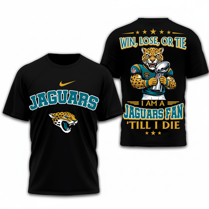 LIMITED EDITION - NEW CUSTOMIZED NFL30 JSJ JACKSONVILLE JAGUARS UNISEX T-SHIRT, POLO, HOODIE & JACKETS