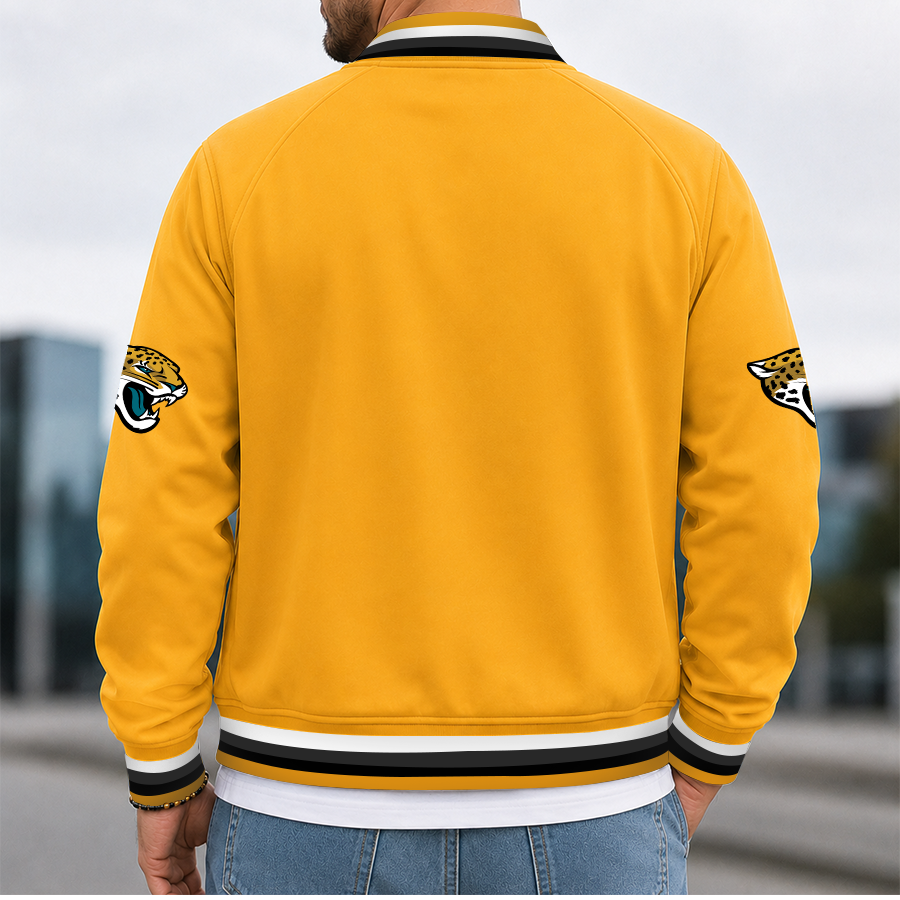 [SPECIAL OFFER] NEW CUSTOMIZED NFL30 JSJ JACKSONVILLE JAGUARS MEN'S CASUAL JACKET