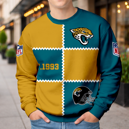 LIMITED EDITION - NEW CUSTOMIZED NFL30 JSJ JACKSONVILLE JAGUARS UNISEX T-SHIRT, POLO, HOODIE & JACKETS