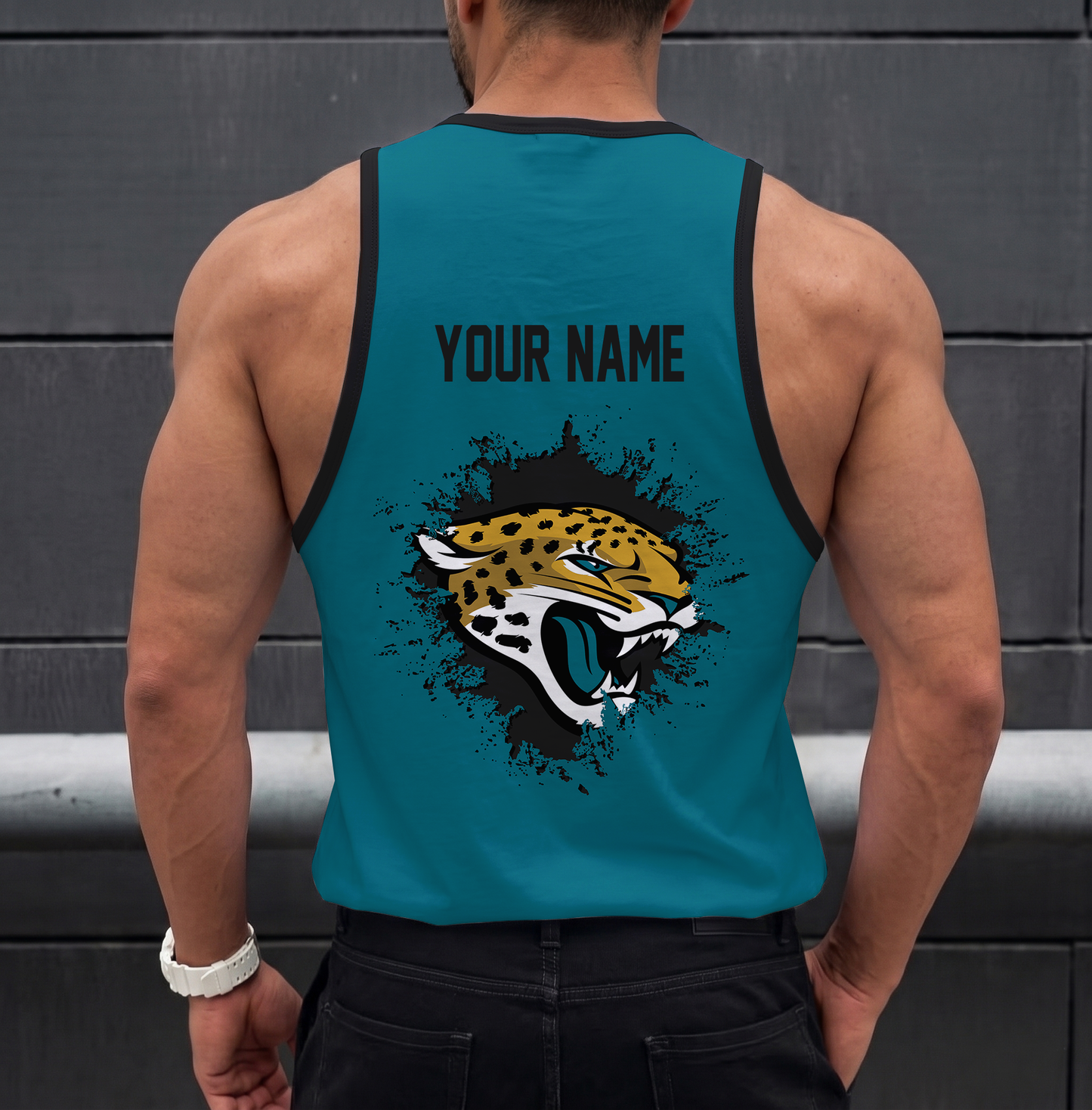 SPECIAL EDITION - NEW CUSTOMIZED NFL30 JSJ JACKSONVILLE JAGUARS UNISEX TANK TOP