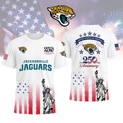LIMITED EDITION - NEW CUSTOMIZED NFL30 JSJ JACKSONVILLE JAGUARS T-SHIRT, POLO SHIRT, ZIP POLO SHIRT, SWEATSHIRT, HOODIE & ZIP HOODIE