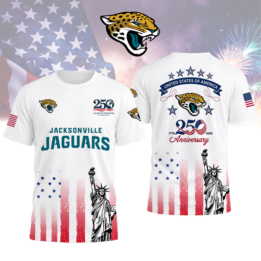 LIMITED EDITION - NEW CUSTOMIZED NFL30 JSJ JACKSONVILLE JAGUARS T-SHIRT, POLO SHIRT, ZIP POLO SHIRT, SWEATSHIRT, HOODIE & ZIP HOODIE