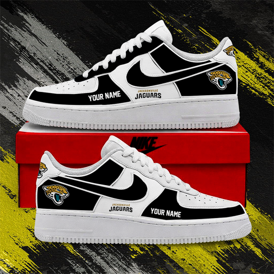 LIMITED EDITION - NEW CUSTOMIZED NFL30 JSJ JACKSONVILLE JAGUARS AF1 SHOES
