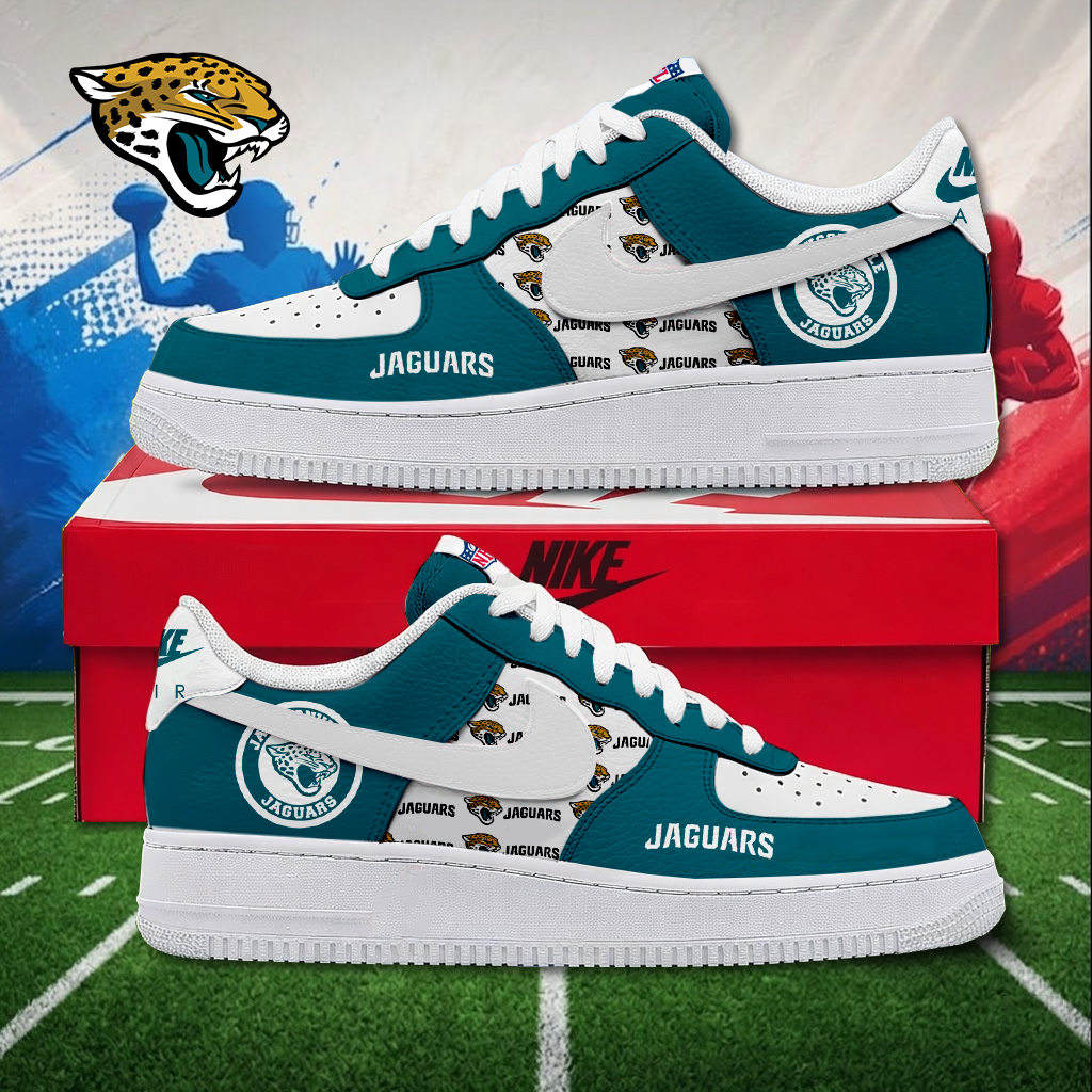 MEGA SALE - NEW CUSTOMIZED NFL30 JSJ JACKSONVILLE JAGUARS AF1 SNEAKERS